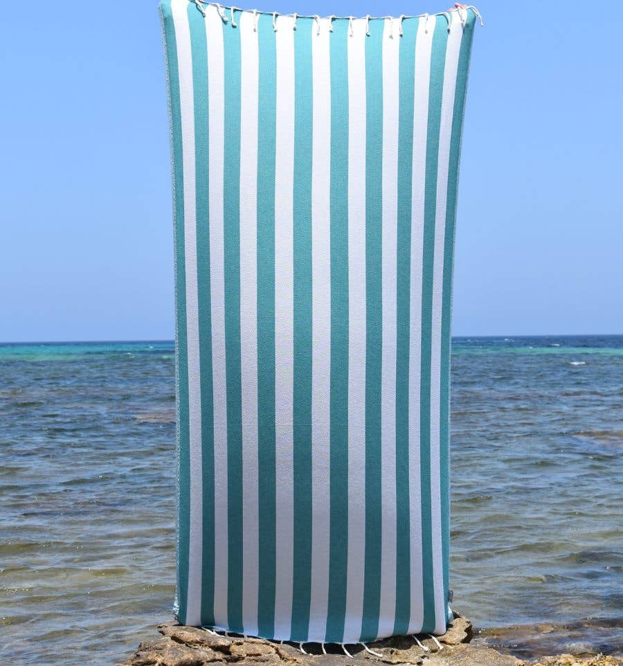 Fouta Tunisia - Vendita all'ingrosso Telo mare - Fouta Alaska con righe verticali eleganti22