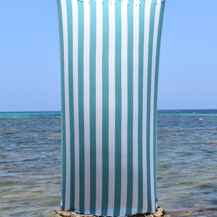 Fouta Tunisia - Vendita all'ingrosso Telo mare - Fouta Alaska con righe verticali eleganti22