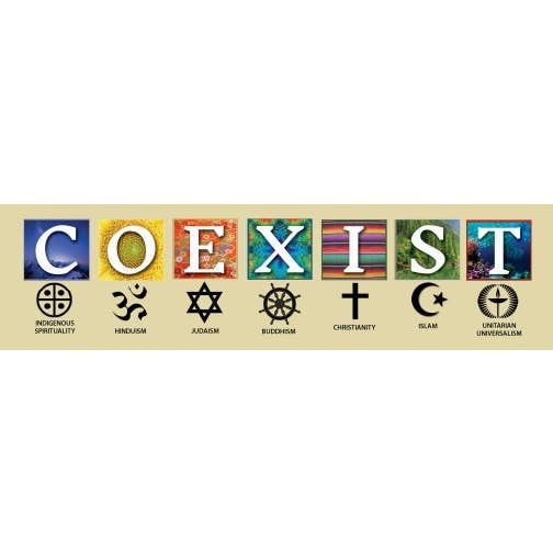 Syracuse Cultural Workers - Wholesale Sticker - Sticker - Coexist