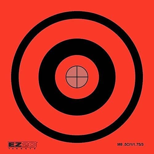 EZ2C Targets - Wholesale Sporting Accessories - 25 EZ2C Mini Shooting Targets Bright Fluorescent Self-Adhesive 3.5"x3.5" (25 count)5