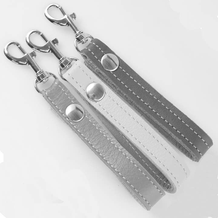 Zina Kao Exclusives - Wholesale Keychain – Women's - Two Tone Soft Leather Keychain: 2 shapes!8