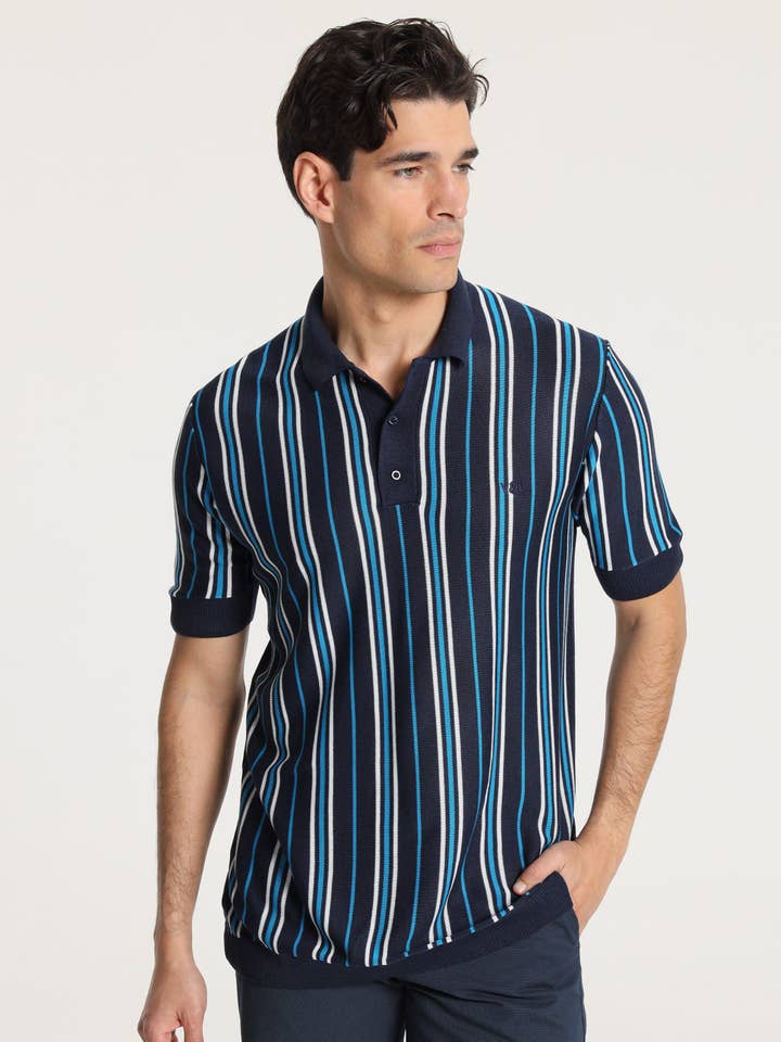 V&LUCCHINO - Polo à manches courtes à rayures verticales pour la vente par PAUSANT SHOP ONLINE