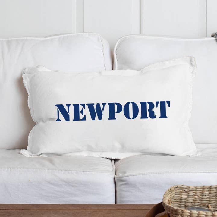 Rustic Marlin - Wholesale Lumbar Pillow - Personalized Your Word Stencil Lumbar Pillow9