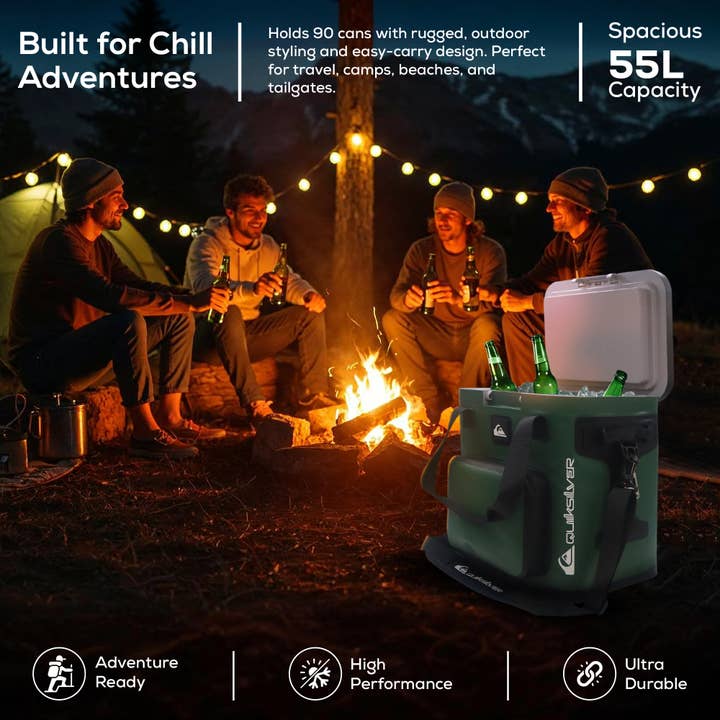 Quiksilver Hydration - Wholesale Cooler/Cooler Bag - Coastal Collection Zipperless Box Cooler 16