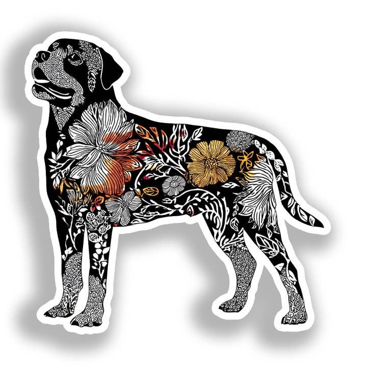 Autocolante de Cão Rottweiler # A019221 por atacado de Yoonek Graphics