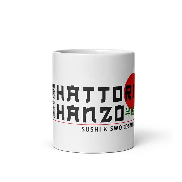 Art-O-Rama Shop – Großhandel Kaffeebecher – Hattori Hanzo Tasse, Sushi und Schwertschmiedekunst von Kill Bill