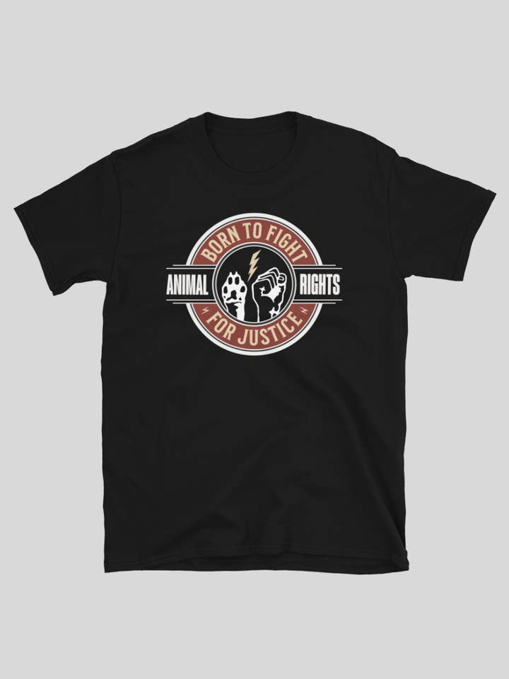 Born to Fight For Justice Unisex Basic T-Shirt for wholesale by Plant Babes