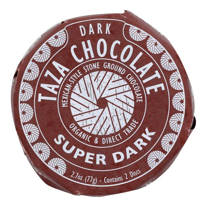 Everyday Supply Co - Wholesale Chocolate Bar - Taza Organic Super Dark Chocolate Discs, 12 Pack, 2.7 oz