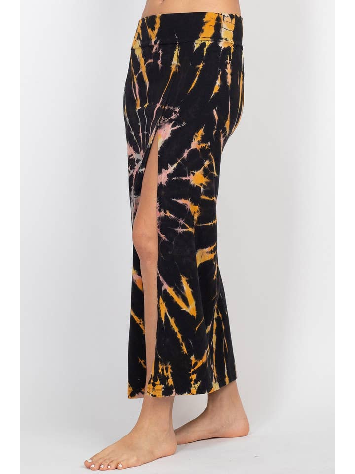 Lakhays Collection Inc. - Wholesale Skirt - Women's - Double Slit Tie-Dye Maxi Skirt