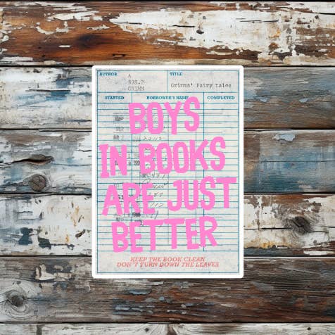 Boys In Books Are Just Better Die Cut Vinyl Sticker and other Purchase Wholesale book was better. Free Returns & Net 60 Terms on Faire trending on Faire.