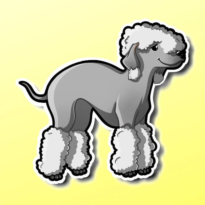 Bedlington Terrier Sticker for wholesale by Mega Kawaii Cuties