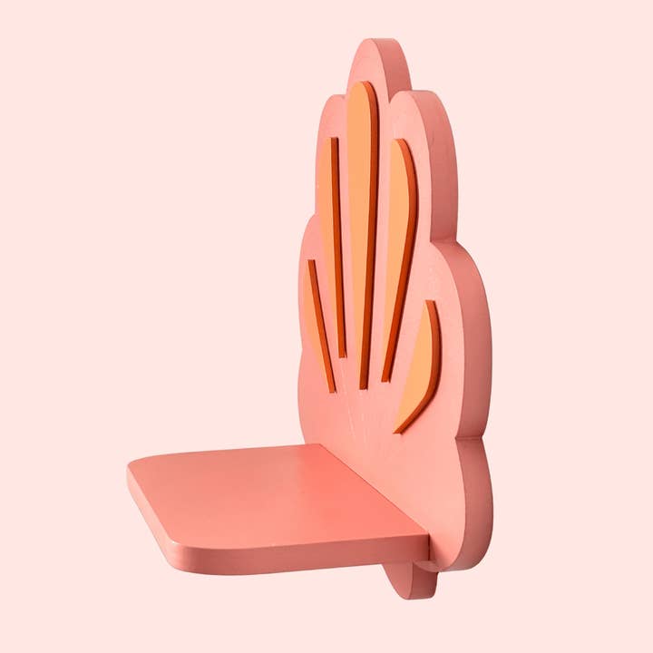 Dopamine Shelves&Decor - Wholesale Wall Mounted Shelf - Coral Pink Shell Shelf | Dopamine Decor Decorative Wall Shelf5