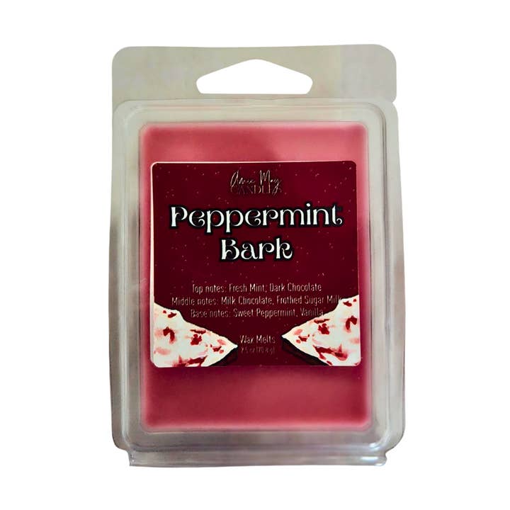 Peppermint Bark Wax Melt for wholesale by Amie May Candles