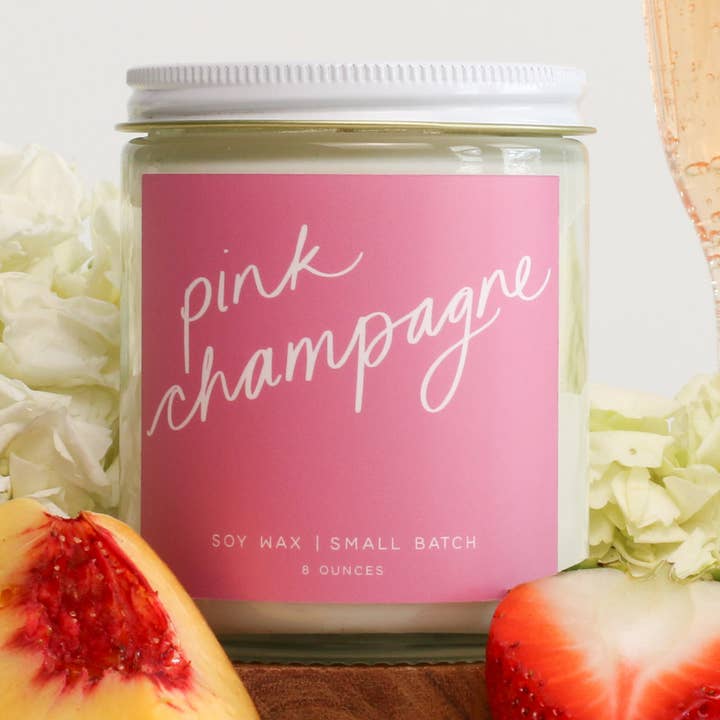 Pink Champagne - Candle for wholesale by Poured Goods
