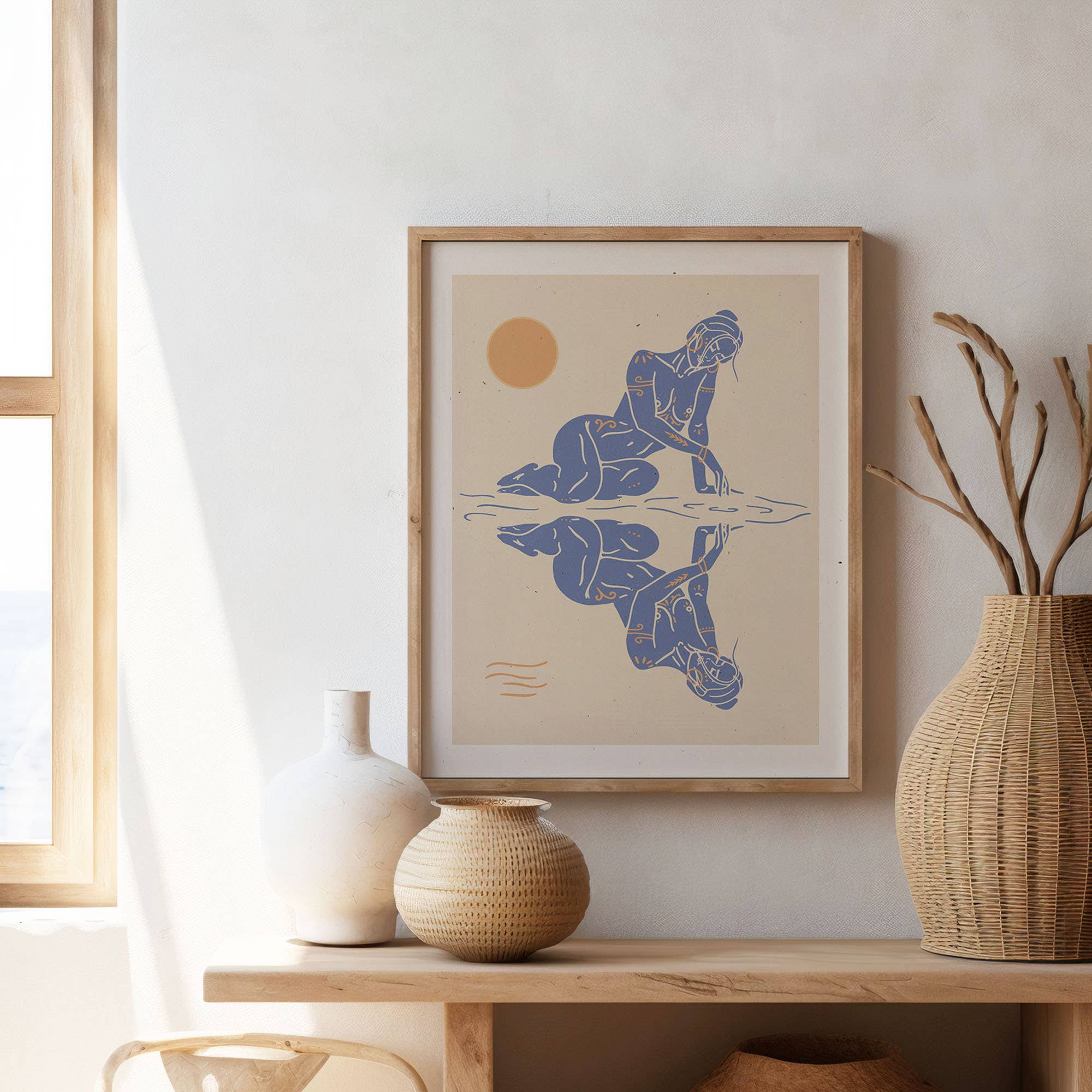 Mid Tide Design - Wholesale Art Print - Reflection | Feminine Art Print1