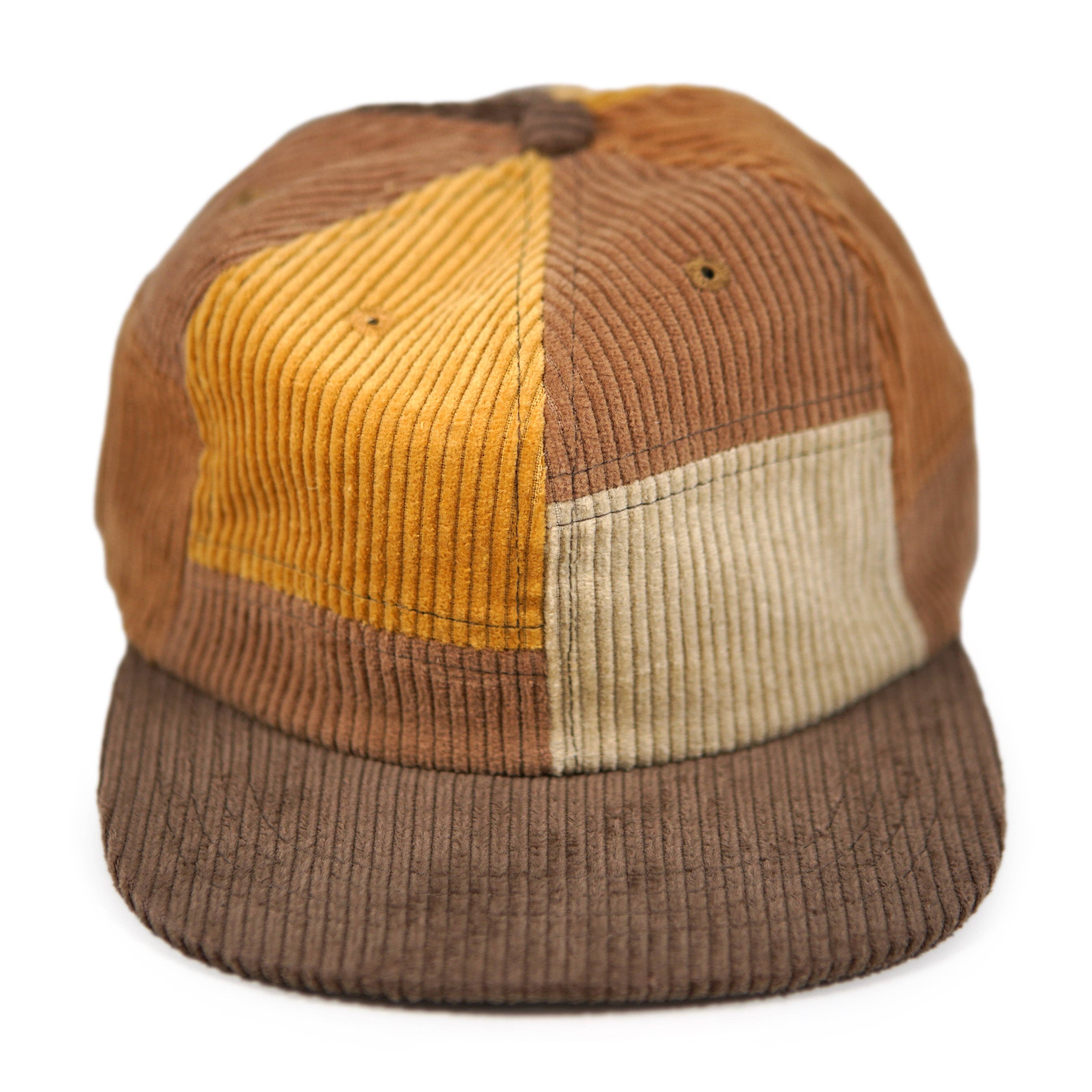 Stuntin Goods - Wholesale Flat Brim Cap - Unisex - Patchwork Corduroy Hat19