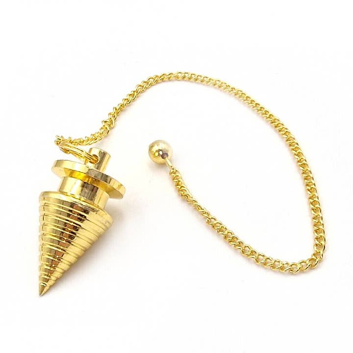 Shamans Crystal - Wholesale Meditation Supplies - Brass Pendulums, Brass Dowsing Pendulums with Gift Pouch2