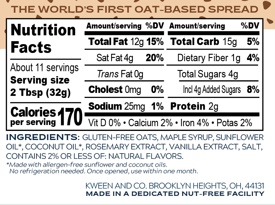 Oat Haus - Vente Beurres de noix - Beurre de granola pâte à cookie (sans pépites) | Végétalien, sans noix, sans gluten7