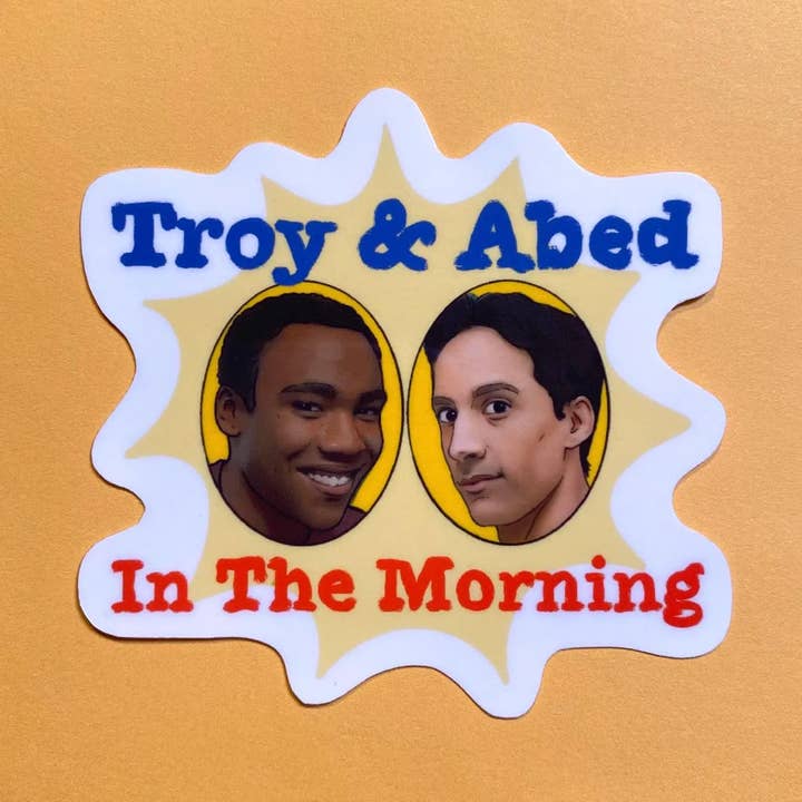 Troy og Abed Community Klistermærke, Gave, Tv-serie for engroshandel hos Meowjam