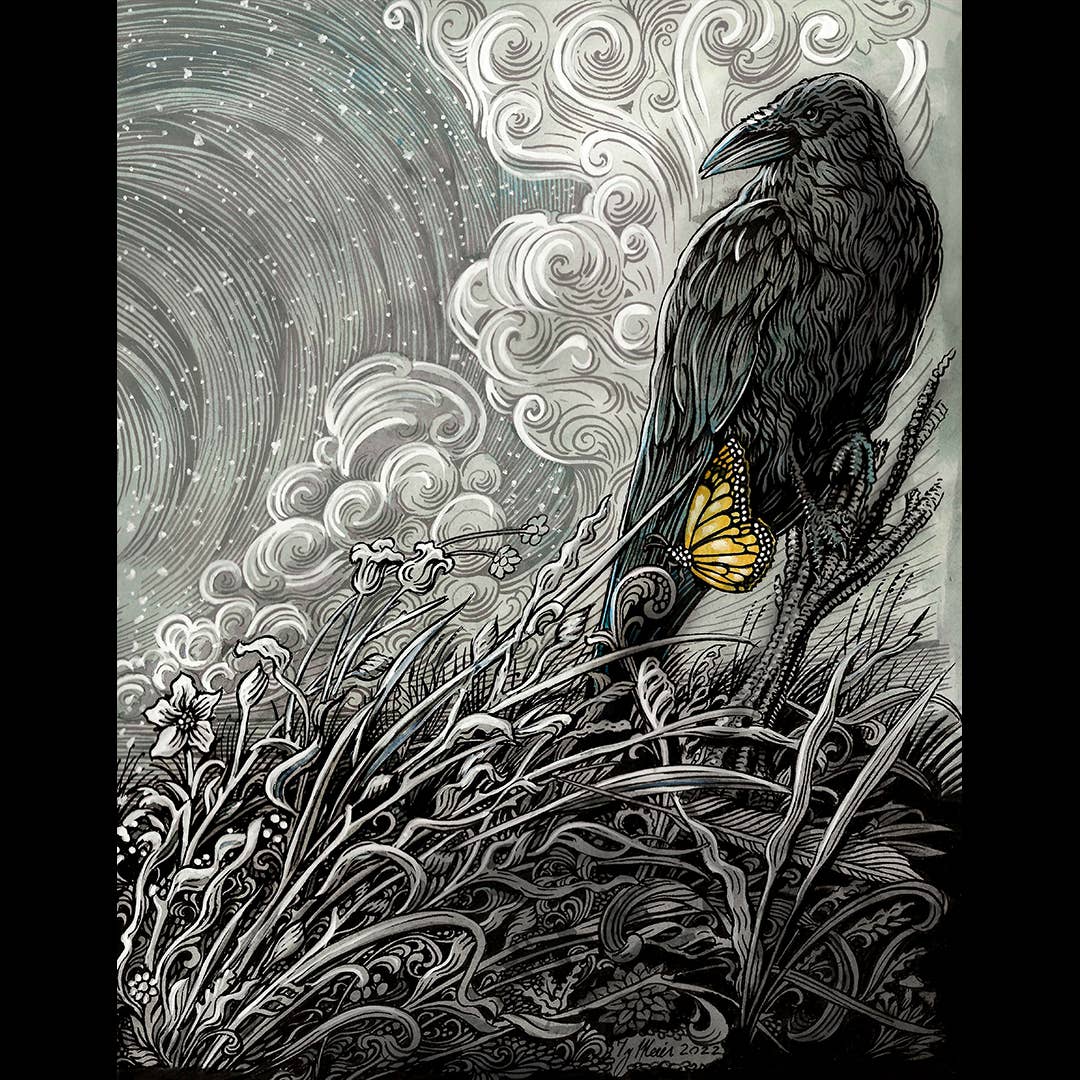 Sunny Days - Wholesale Everyday Greeting Card - Winter Raven1