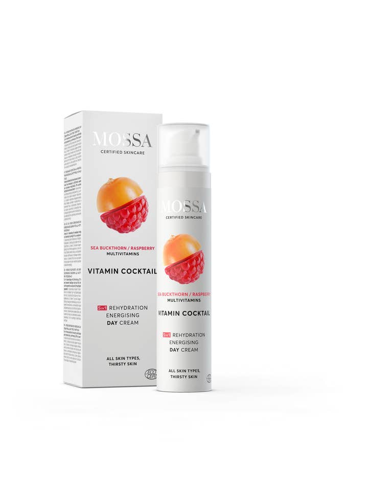 VITAMIN COCKTAIL 5in1 Stimulating Hydrating Day Cream for wholesale by MOSSA Naturkosmetik