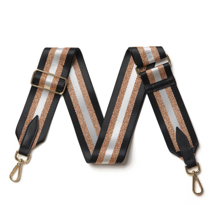 MONTTE DI JINNE - Wholesale Bag Strap - Women's - Bag Strap with Silken Finish - Metallic Stripes3
