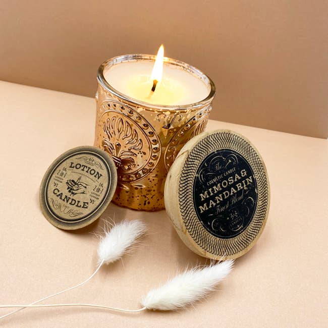 Creative Energy Candles - Wholesale Jar/Filled Candle - Petite Champagne Series | 2-in-1 Soy Lotion Candles11