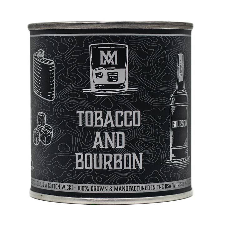 Tabak & Bourbon: Kerze für den Großhandel von All American Maker