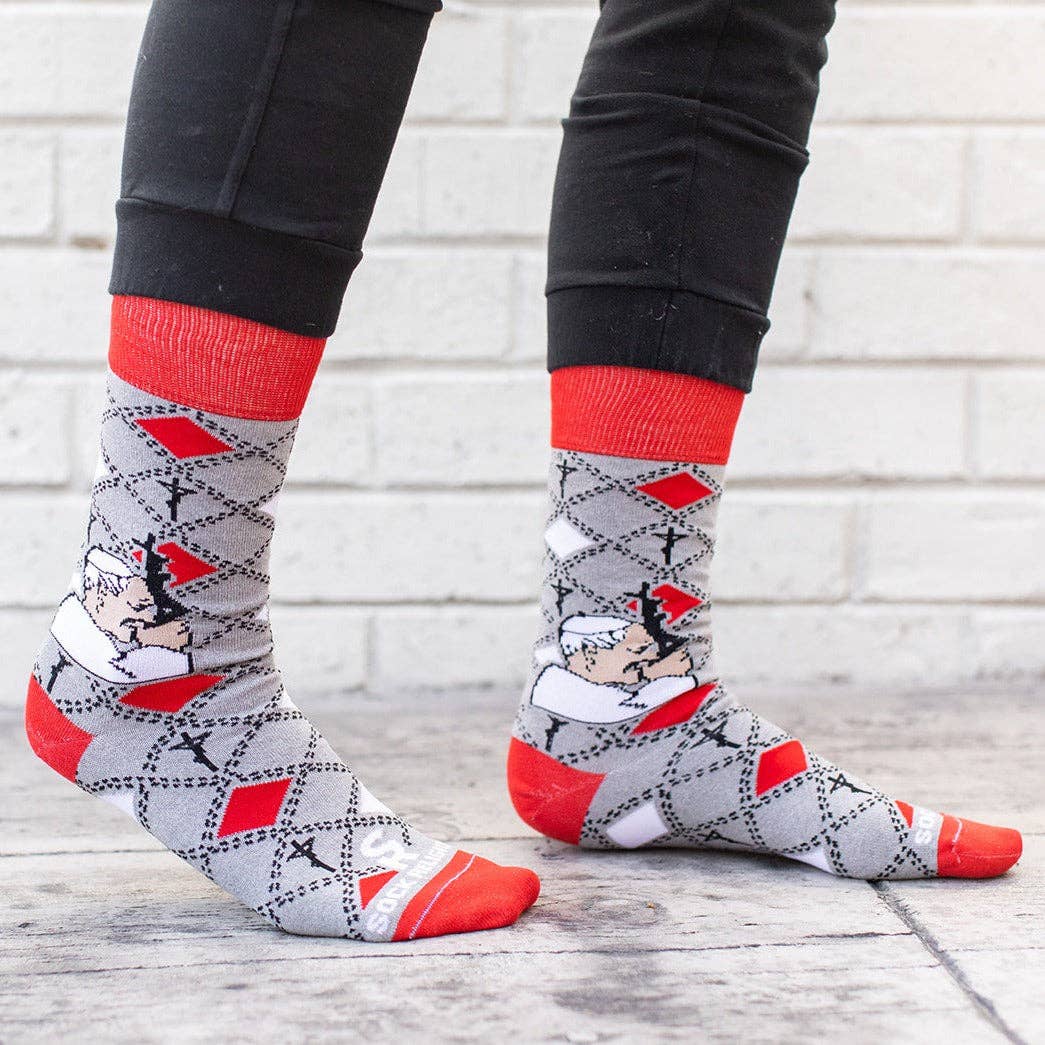 Sock Religious - Wholesale Socks - Unisex - St. John Paul II Adult Socks1