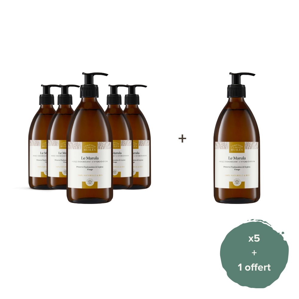 COMPTOIR DES HUILES - Wholesale Facial Oil - Pack of 5 + 1 - Marula Oil Organic - Skin and Body care2