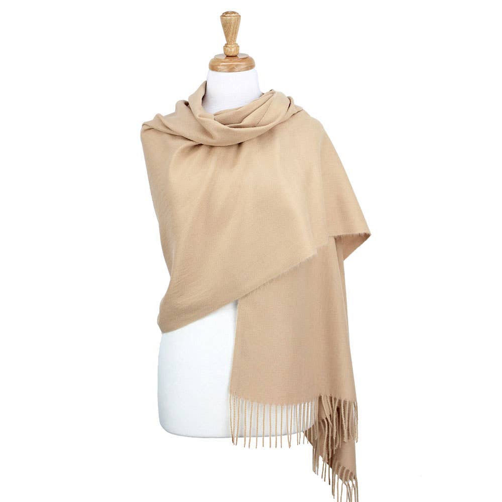 Sensibling Corp. - Wholesale Scarf - Women's - Solid Cashmere Blend Soft Wrap Shawl Scarf42