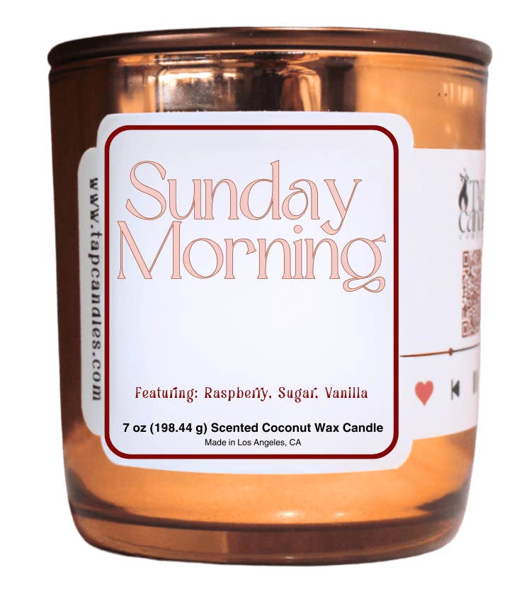 TAP Candle Company - Wholesale Jar/filled candle - Sunday Morning