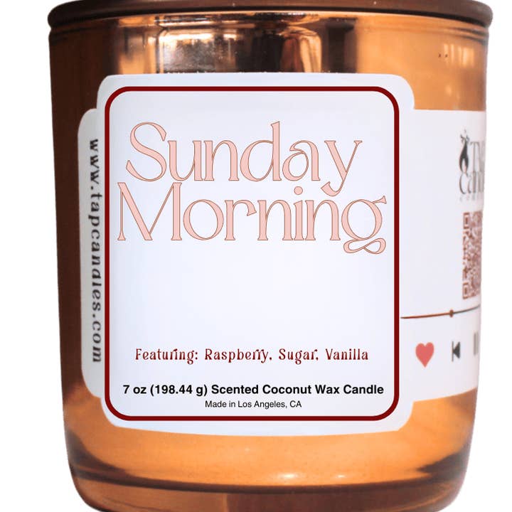 TAP Candle Company - Wholesale Jar/filled candle - Sunday Morning0