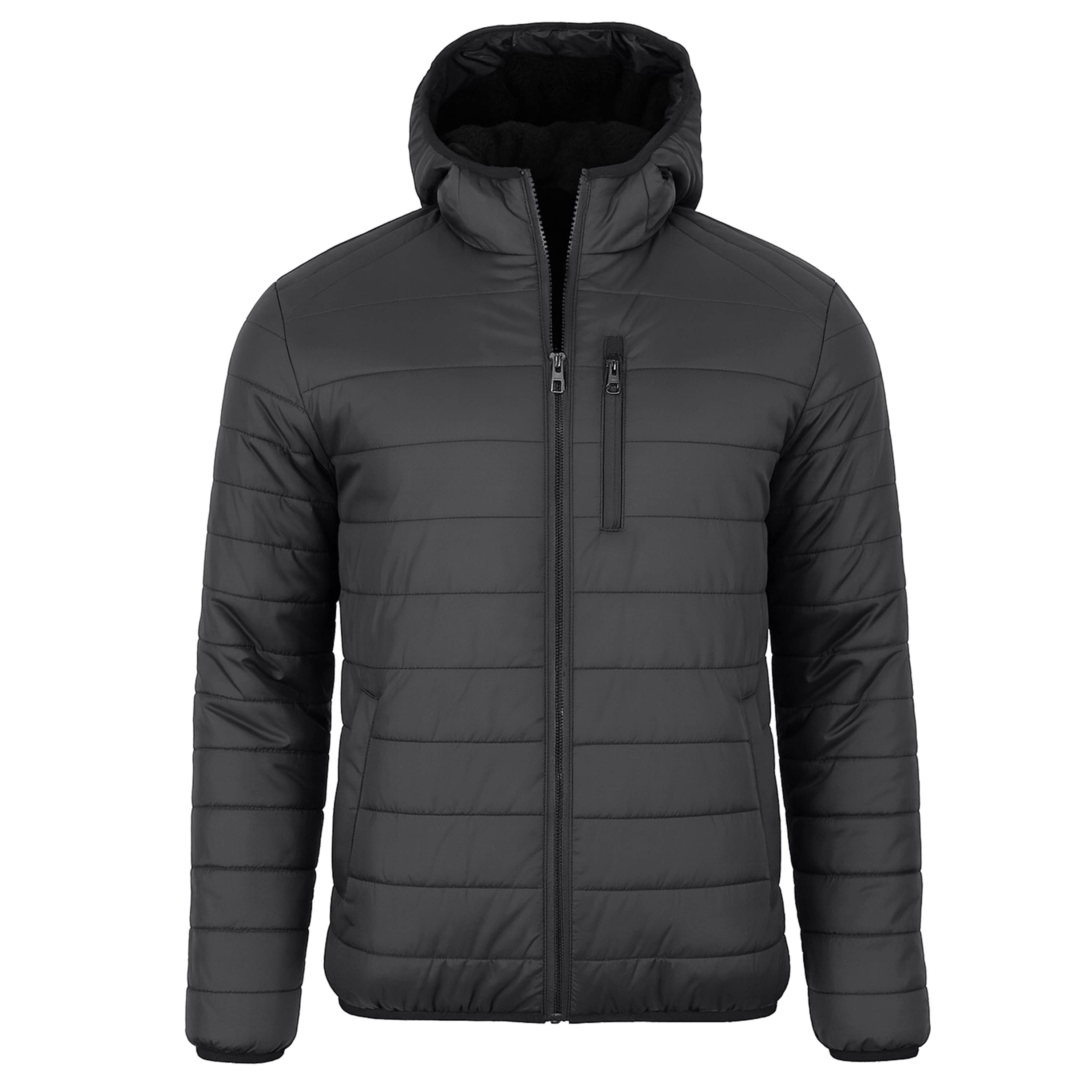 Galaxy By Harvic - Wholesale Puffer Jacket - Men's -  Men's Sherpa-Lined Hooded Puffer Jacket2