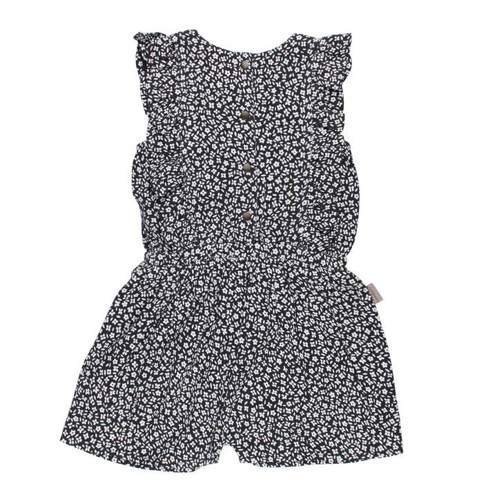 Chia Floral | Kids' Organic Muslin Ruffle Jumper for wholesale by L'ovedbaby