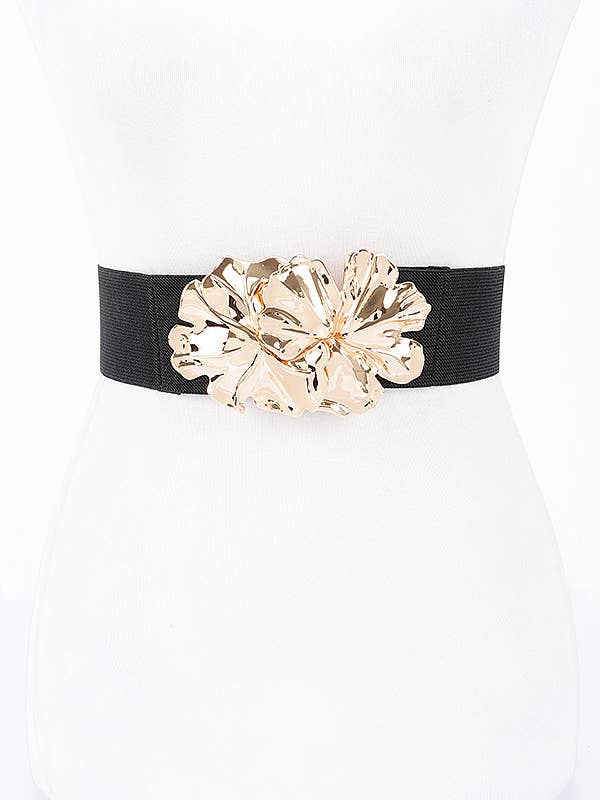 Ceinture élastique à fleurs en métal pour la vente par Shop Neighbors