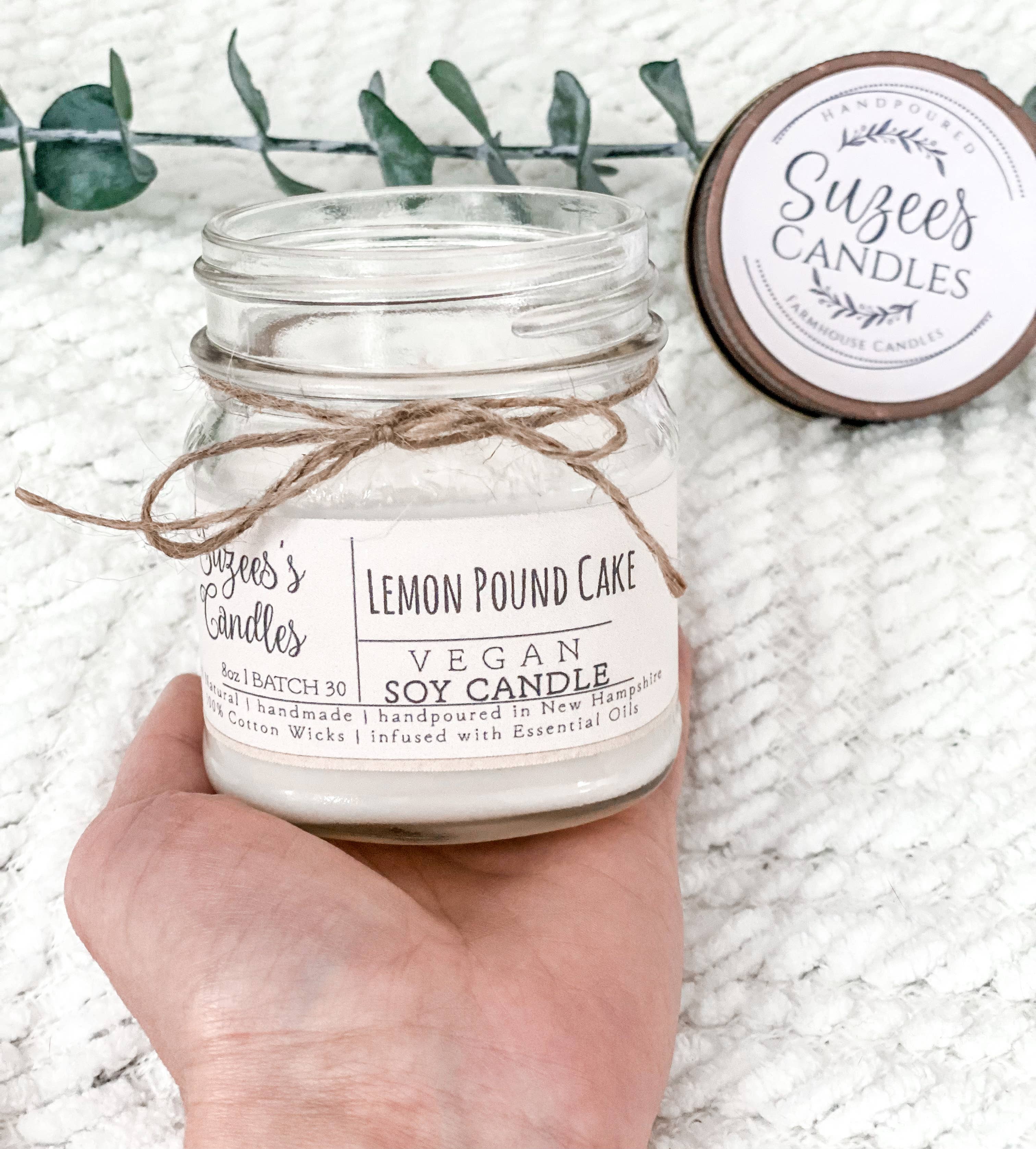 Suzee's Candles - Vente Bougie en bocal - Bougie en pot Mason 8 oz, décor de ferme, bougies de ferme4