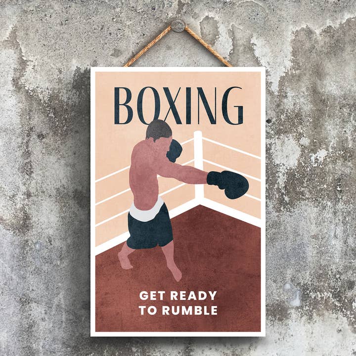 P1527 - Boxing Illustration Part Of Our Sports Theme Printed for wholesale by Vivid Squid Wholesale