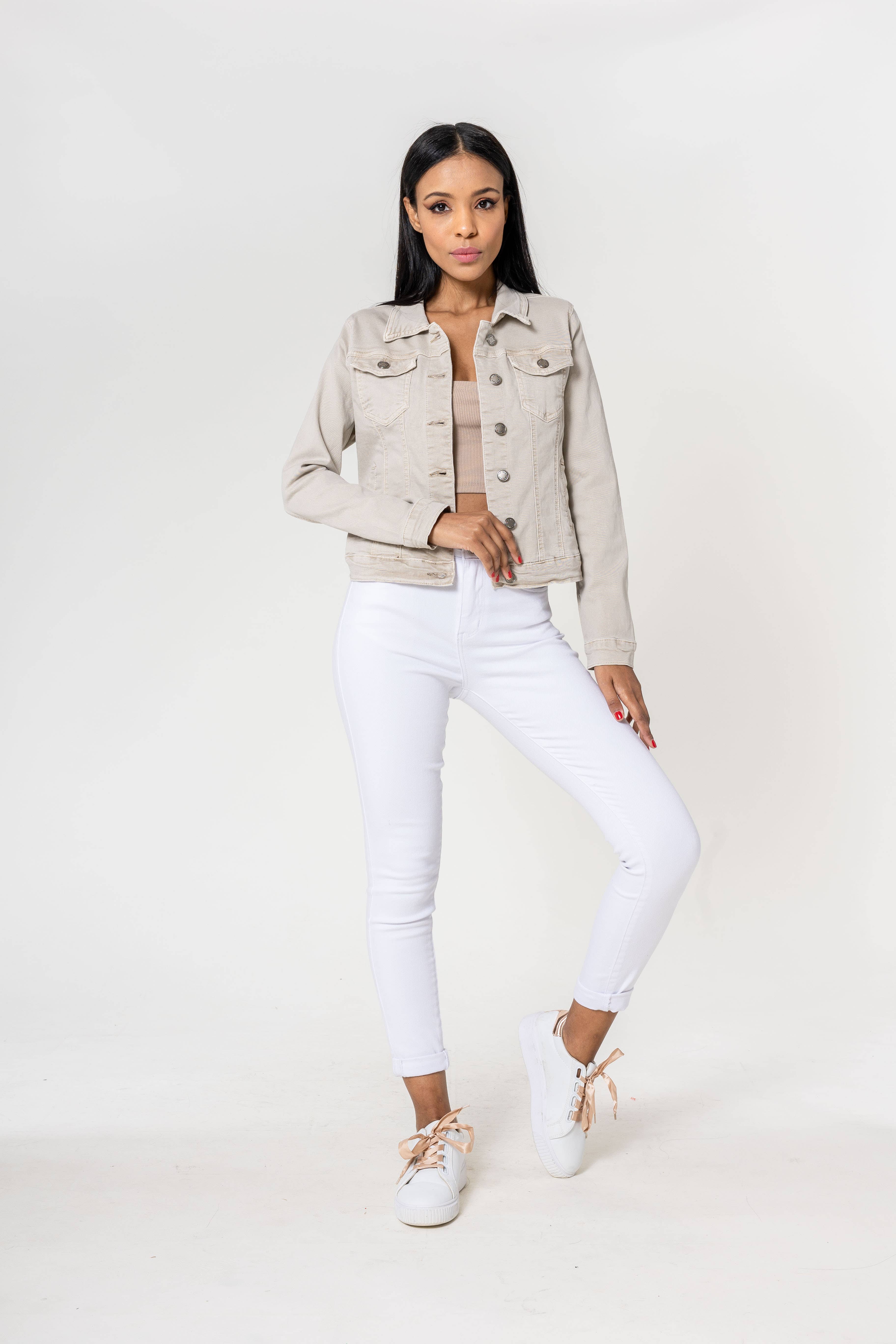 Nina Carter - Wholesale Jas - Dames - Stretch nauwsluitend jack kleur J212A90