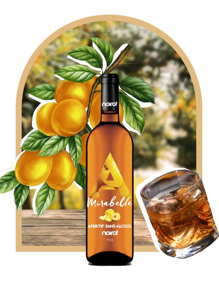 Non-Alcoholic Mirabelle Aperitif 75 cl for wholesale by Antésite - Maison Noirot