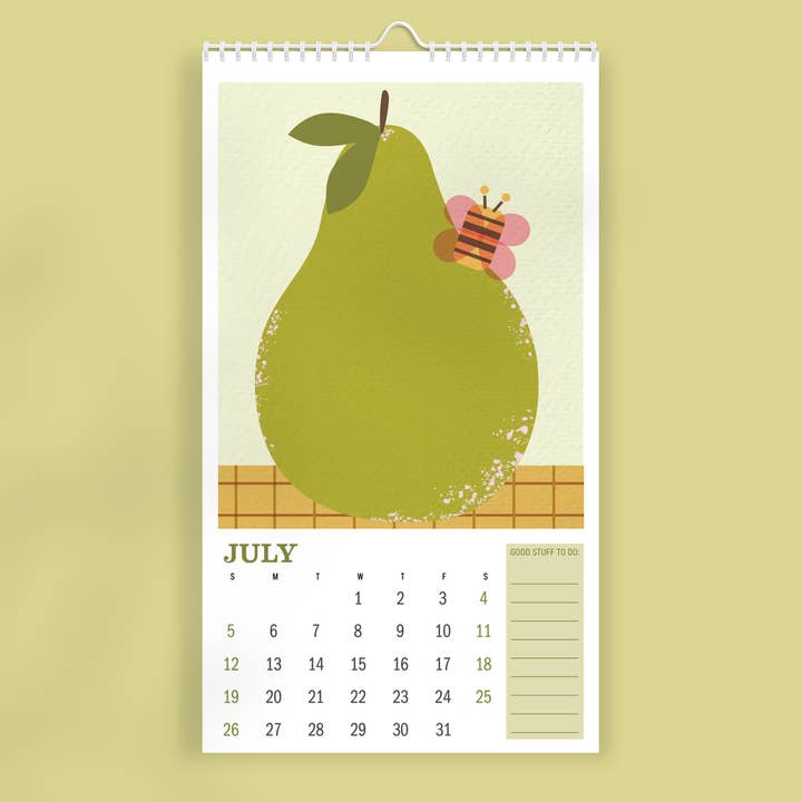 strawberryluna - Wholesale Calendar - 2026 Wall Calendar Illustrated Botanicals and Nature Art7