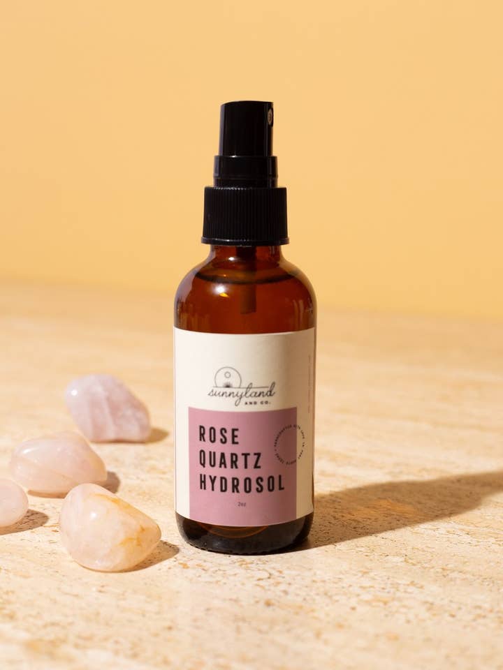 Rose Quartz Hydrosol for wholesale by Sunnyland and Co.