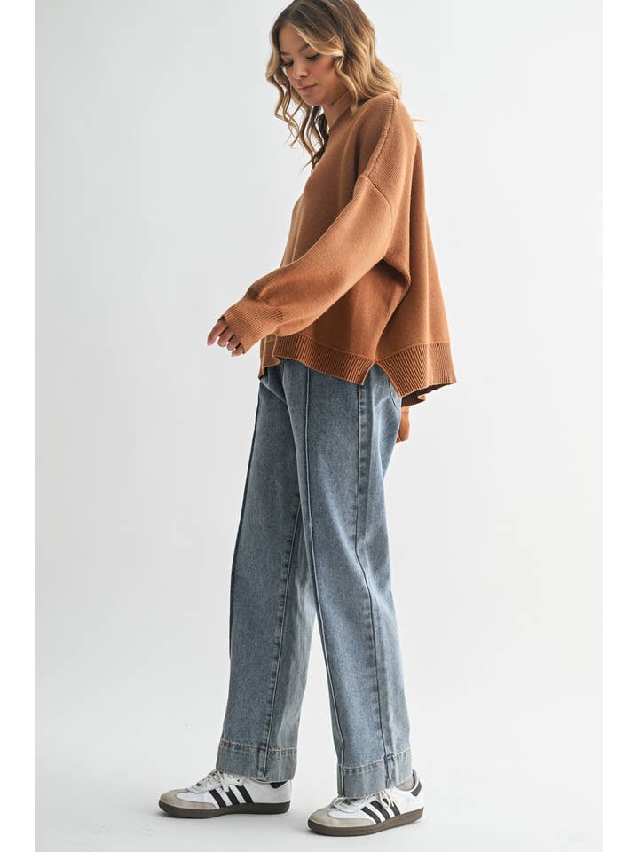 Wishlist Apparel - Wholesale Knit Sweater - Women's - DROP SHOULDER SWEATER / WL25-112982