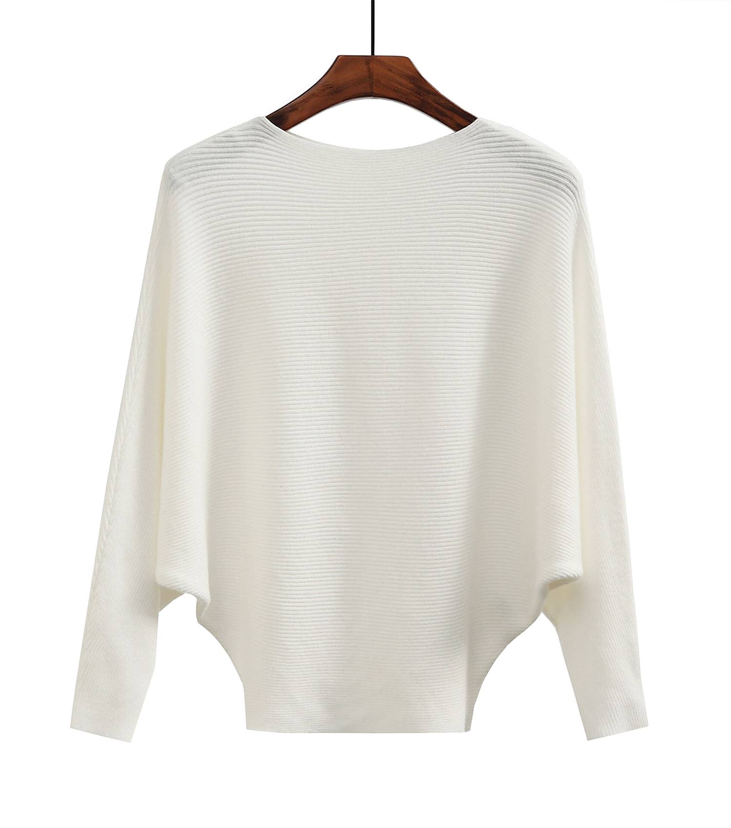 Fennco Styles – wholesale Knitted jumper – Women′s – Boat Neck Batwing Sleeve Knit Soft Sweater20