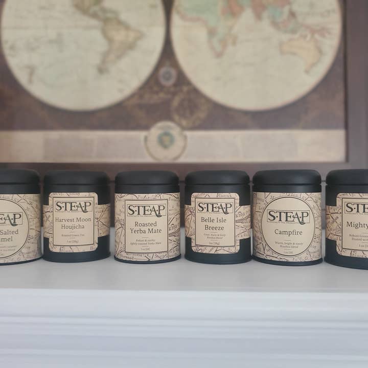 Great Lakes Tea Tin (Michigan Themed, Black Tea Blend) for wholesale by S•TEA•P