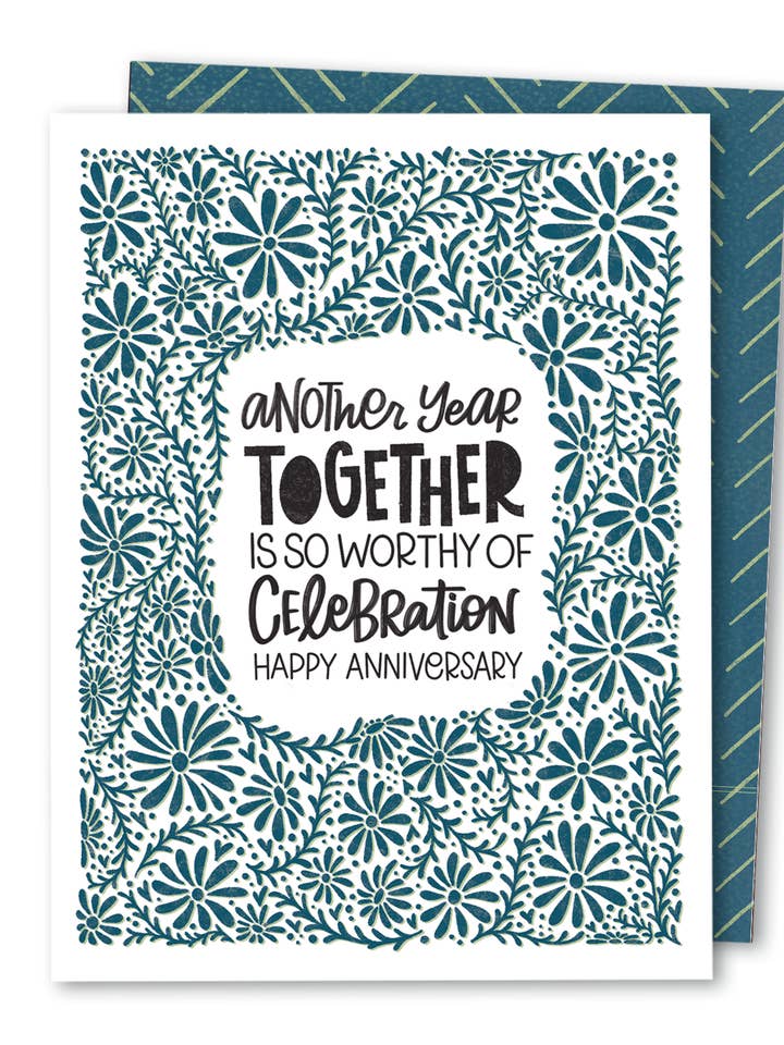 Ein weiteres Jahr | Süße Jubiläumskarte für Ehefrau Ehemann Partner für den Großhandel von The Noble Paperie