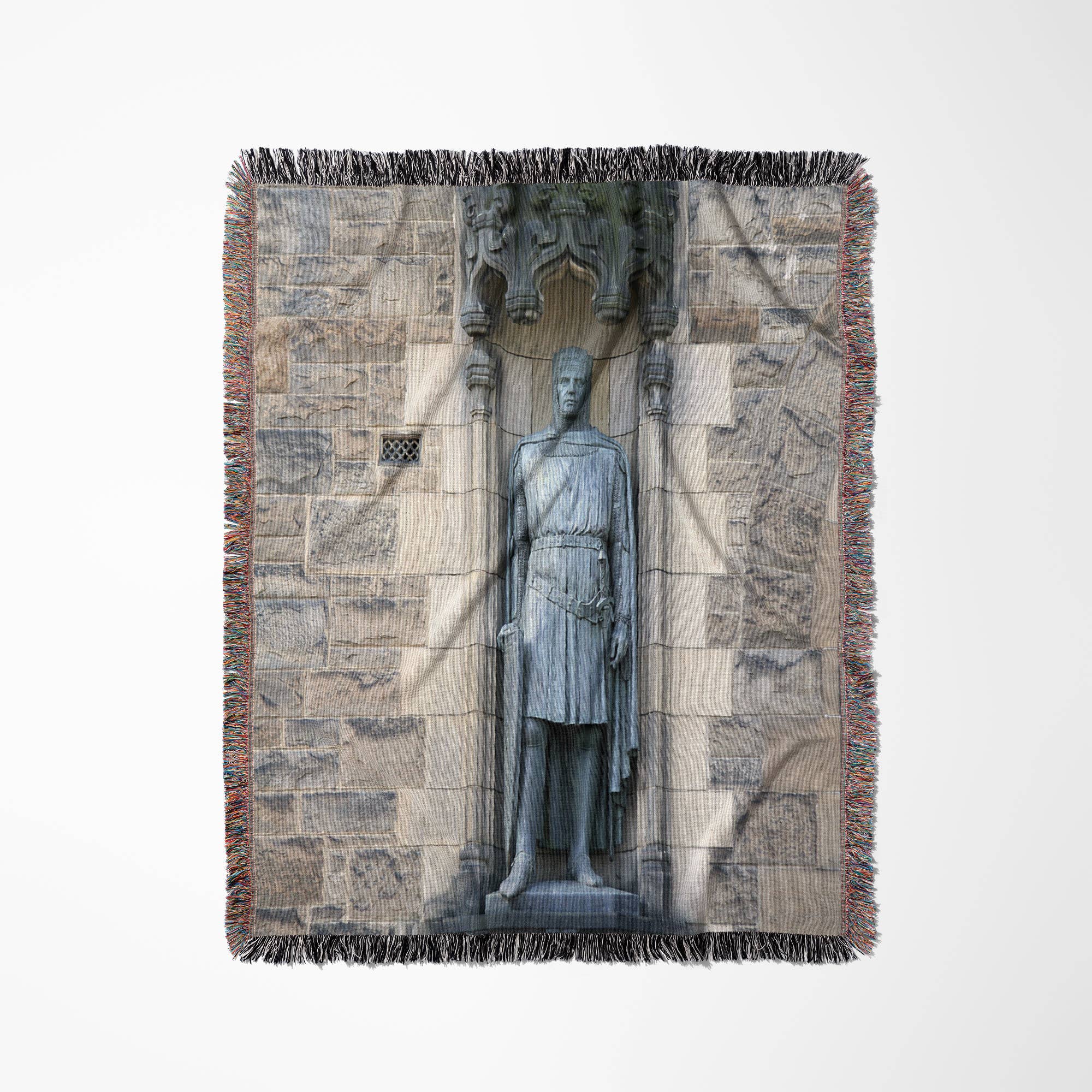 3dRose - Wholesale Throw Blanket - 3dRose, Scotland, Edinburgh, Edinburgh Castle knight statue - EU36 MWR0063 - Micah Wright, Blanket0