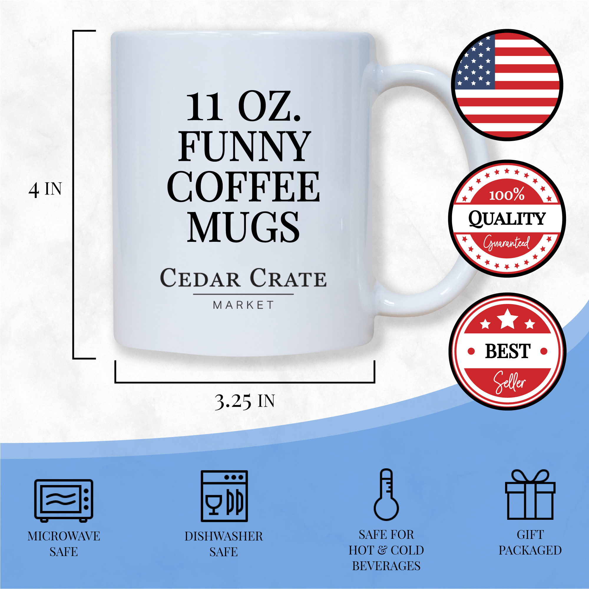Cedar Crate Market - Wholesale Coffee Mug -  Coffee Mug - I'd Shank A Bitch For You Right In The Kidney4
