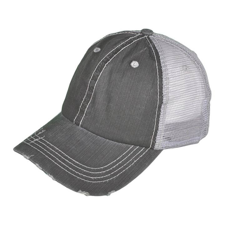 Buck Wholesale - Wholesale Trucker Hat - Unisex - Vintage Trucker Hats - Cotton Low Profile Unstructured