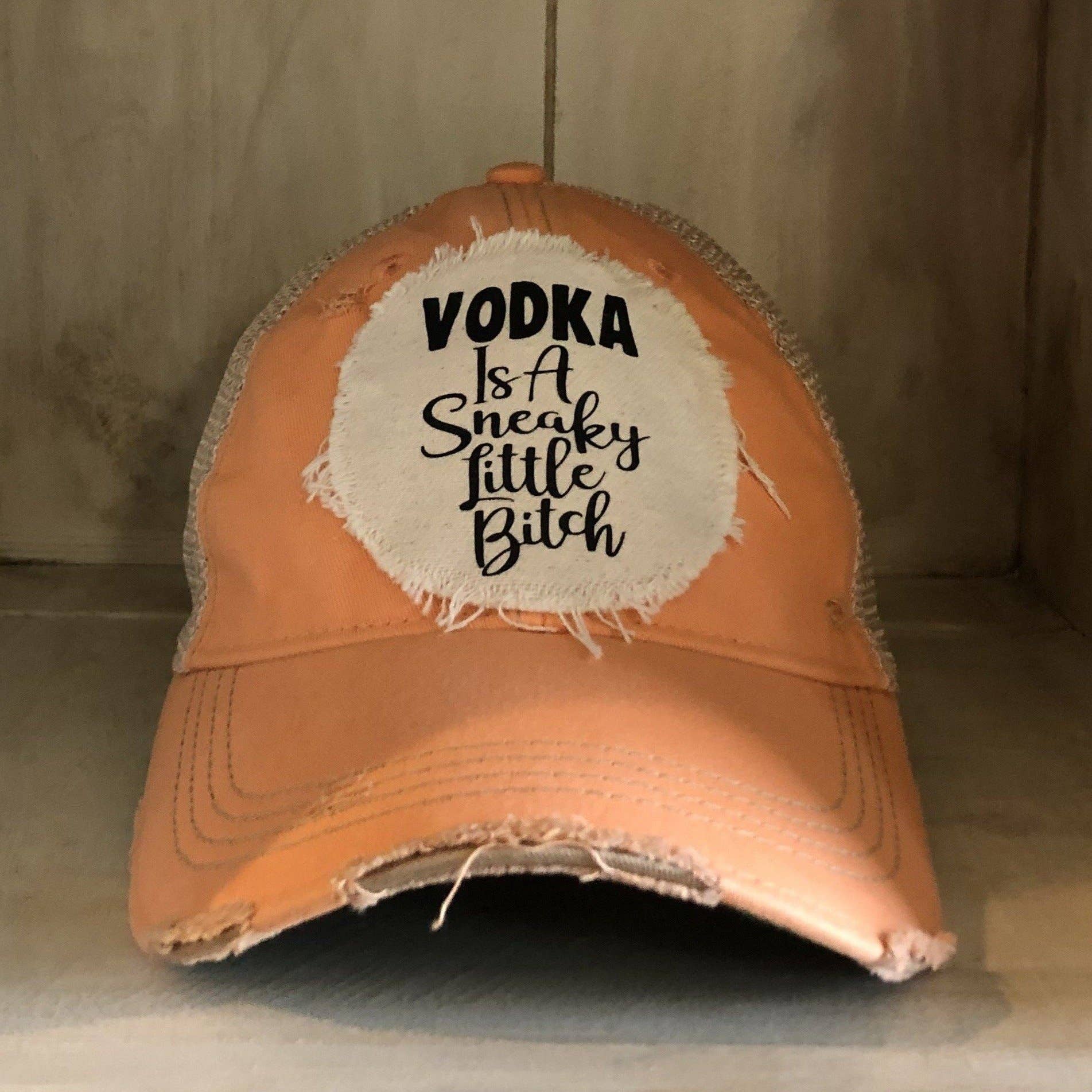 BohoGroove - Wholesale Baseball Cap - Women's - Vodka is a Sneaky Little Bitch Hat, Vodka Ball Cap18